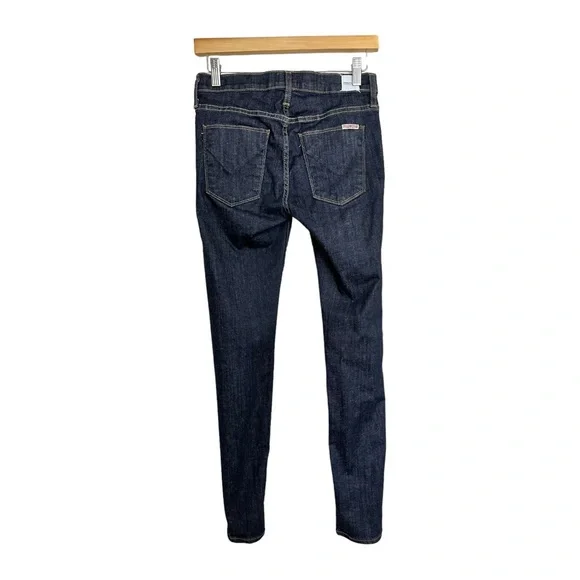 Hudson Charlotte Moto Super Skinny Jeans Dark Wash Style WM493DIF Size 26 - Picture 4 of 16